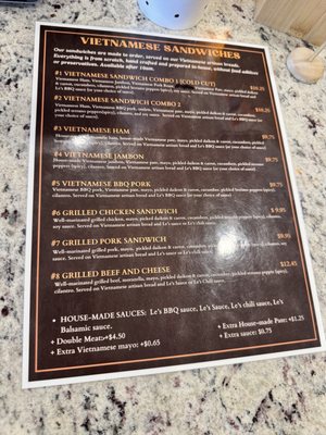 Menu photo 2 The Le Bakery Albuquerque, NM