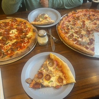Pizzoco Pizza Parlor - Pappageorgio (left) and Hiker (right) - Pizza Near Me - Winchester, Virginia