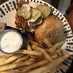 Kimchi Fried Chicken Sandwich