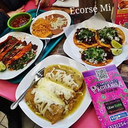 Tacos La Pachanga - Absolutely WOWED, Birria Tacos, Chicken Enchiladas n Campachano Tacos