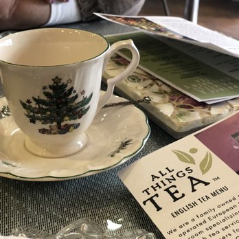 All Things Tea - The cute Christmas time cups for our seasonal tea - Tea Rooms Near Me - Camarillo, California