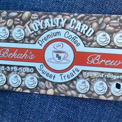 Bekahs Brew - Loyalty punch card (unsure of the reward system requirements though lol)