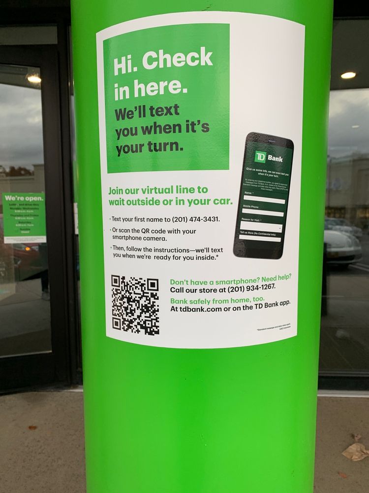 TD BANK Updated June 2024 1 Interstate Shop Ctr, Ramsey, New Jersey