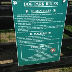 Judy Rains Memorial Dog Park - Rules