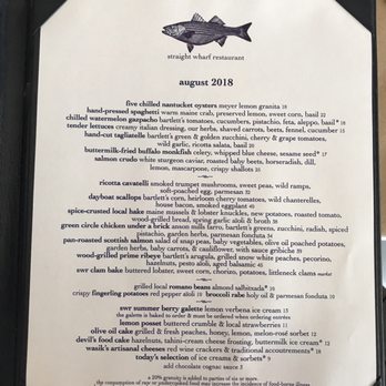 Straight Wharf Restaurant - New American Near Me - Nantucket, Massachusetts