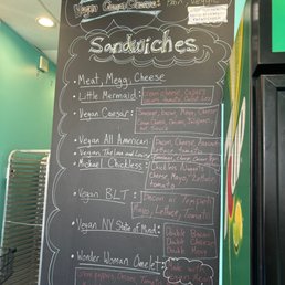 Vegan menu!