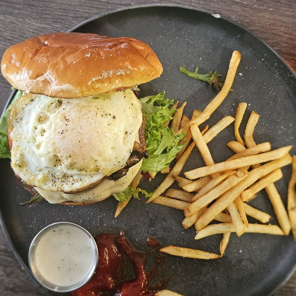 The Brunch House - This is the House Burger. If go for this Burger, bring your appetite. It will not disappoint. - Breakfast & Brunch Near Me - Temecula, California The Brunch House - This is the House Burger. If go for this Burger, bring your appetite. It will not disappoint. - Breakfast & Brunch Near Me - Temecula, California
