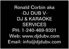 DJ DUB V Professional DJ & Karaoke Services Logo