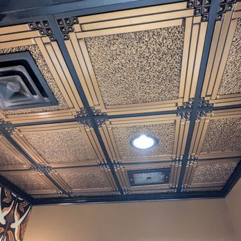Hidden Ships Distillery - Even the ceiling tiles were Art Deco! - Distilleries Near Me - Surf City, North Carolina