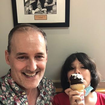Dairy Queen - Daughter with chocolate dipped reward to getting 100%. - Ice Cream & Frozen Yogurt Near Me - The Woodlands, Texas Dairy Queen - Daughter with chocolate dipped reward to getting 100%. - Ice Cream & Frozen Yogurt Near Me - The Woodlands, Texas