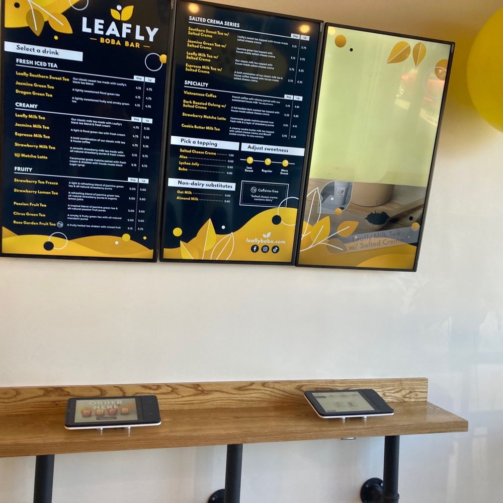 Leafly Boba Bar - Menu and antisocial/kiosk ordering - Coffee & Tea Near Me - Huntsville, Alabama Leafly Boba Bar - Menu and antisocial/kiosk ordering - Coffee & Tea Near Me - Huntsville, Alabama