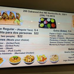 Cinco de Mayo - Dinner menu.