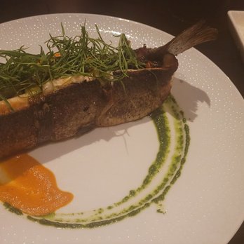 Scarpetta - Branzino!! Recommended by our server. Crispy yet soft and flaky... one of our favorites of the night. - Italian Near Me - Las Vegas, Nevada