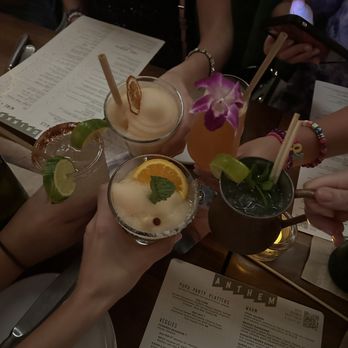 Anthem - Moscow mule, EXSW Margarita, Frozen Blood Orange Margarita, Rainey Rickey (Premium Ranch Water) - American Near Me - Austin, Texas Anthem - Moscow mule, EXSW Margarita, Frozen Blood Orange Margarita, Rainey Rickey (Premium Ranch Water) - American Near Me - Austin, Texas