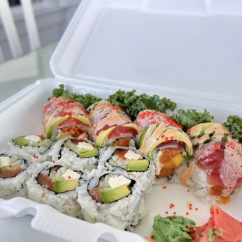 Oishii Poke And Sushi - Red City Roll and Philly Roll - Sushi Bars Near Me - Corolla, North Carolina