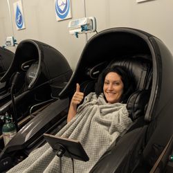 Prime IV Hydration & Wellness - Mesa Northeast - Relax in one of our zero-gravity massage chairs.