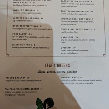 Moku Kitchen - Menu - Cocktail Bars Near Me - Honolulu, Hawaii Moku Kitchen - Menu - Cocktail Bars Near Me - Honolulu, Hawaii