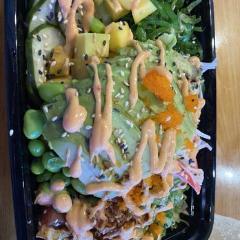 Poke Hana - Custom poke plate with tuna and salmon - Poke Near Me - Windermere, Florida Poke Hana - Custom poke plate with tuna and salmon - Poke Near Me - Windermere, Florida