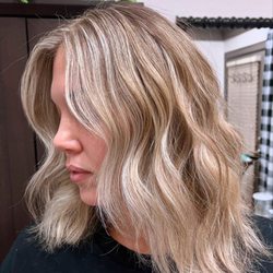 Hair by Lisa Sanders - Blonde highlights with beautiful dimension