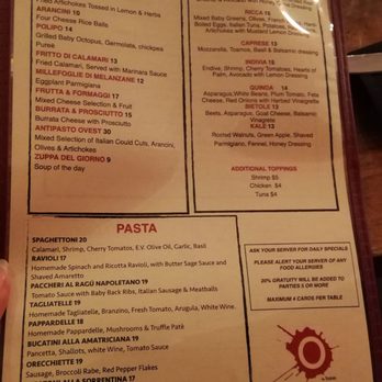 Ovest Pizzoteca by Luzzo's - Menu - Italian Near Me - New York, New York Ovest Pizzoteca by Luzzo's - Menu - Italian Near Me - New York, New York