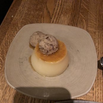 Frontera Grill - Flan with like a homemade pecan sandie on the top. - Mexican Near Me - Chicago, Illinois