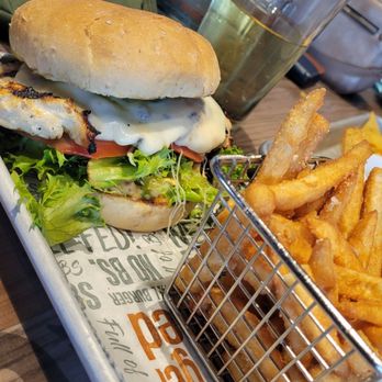 Burger Shed - Chicken Pesto Sandwich with Fries - American Near Me - Altoona, Iowa Burger Shed - Chicken Pesto Sandwich with Fries - American Near Me - Altoona, Iowa