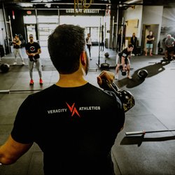 CrossFit Veracity - Coach leading a CrossFit group class