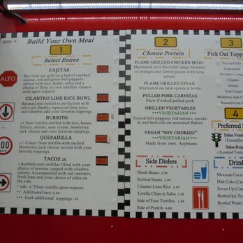 Parrillas Express - Menu board. - Food Trucks Near Me Parrillas Express - Menu board. - Food Trucks Near Me