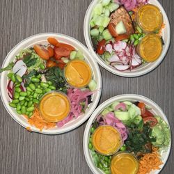 The West Coast Bowl over greens! Very light. Recommend extra dressing