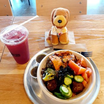 ON + ON Fresh Korean Kitchen - Meatballs and veggies. Raspberry lemonade. - Asian Fusion Near Me - Torrance, California ON + ON Fresh Korean Kitchen - Meatballs and veggies. Raspberry lemonade. - Asian Fusion Near Me - Torrance, California