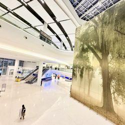 Louis Armstrong New Orleans International Airport MSY - The most ethereal mural