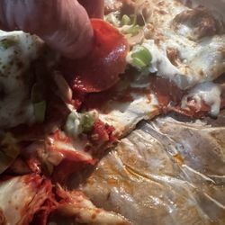 My mistake, one slice of pepperoni