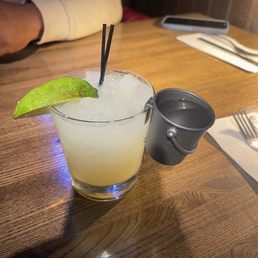 Margarita with a shot bucket of tequila