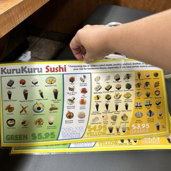 KuruKuru Sushi - Current prices - Sushi Bars Near Me - Honolulu, Hawaii