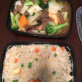 New Dragon Express - Beef and vegetables and chicken fried rice - Seafood Near Me - Edmonton, Alberta New Dragon Express - Beef and vegetables and chicken fried rice - Seafood Near Me - Edmonton, Alberta