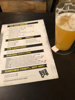 Menu photo 4 Biercab Barcelona, B