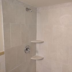 New ceramic tile installation
