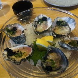 Oysters! You can get it with uni on top too! Oysters! You can get it with uni on top too!