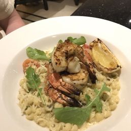Shrimp with tiny shell pasta was delightful Shrimp with tiny shell pasta was delightful