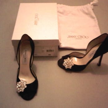 Jimmy Choo - Tremble Satin in black - Shoe Stores Near Me - Cabazon, California