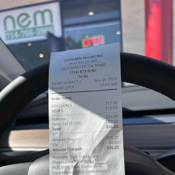 Cuon Nem Nuong - Vietnamese Near Me - Westminster, California