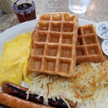Cafe Stelio's - Belgium waffles hash browns eggs and chicken sausage - Breakfast & Brunch Near Me - Merrillville, Indiana Cafe Stelio's - Belgium waffles hash browns eggs and chicken sausage - Breakfast & Brunch Near Me - Merrillville, Indiana