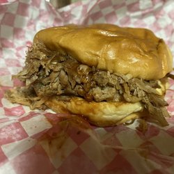 30 Below Ice Cream - BBQ pulled pork sandwich