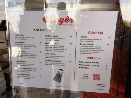 Menu photo 1 Ayer Coffee Tustin, CA Menu photo 1 Ayer Coffee Tustin, CA