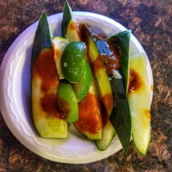 Taquitos Jalisco - Cucumbers with lime and chili - Mexican Near Me - Mesa, Arizona