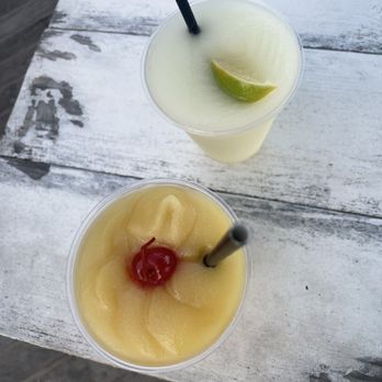 Salt & Sizzle - Frozen margarita and frozen vodka and red bull - Cheesesteaks Near Me - Brooklyn, New York