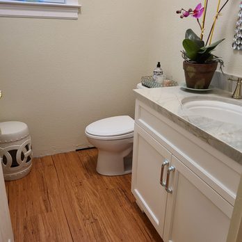 Abbey Carpet & Floor - Livermore - Love having the plank flooring in the powder room - Carpeting Near Me - Livermore, California Abbey Carpet & Floor - Livermore - Love having the plank flooring in the powder room - Carpeting Near Me - Livermore, California