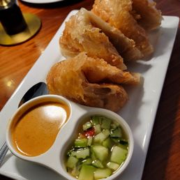 Roti Appetizer: 5/5 recommend! It was fried which made the outside flaky but the inside was pillowy & pulled apart so beautifully. Roti Appetizer: 5/5 recommend! It was fried which made the outside flaky but the inside was pillowy & pulled apart so beautifully.