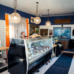 H&H Fresh Fish - Inside of the updated H&H Harbor shop.