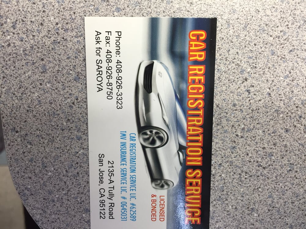 CAR REGISTRATION SERVICE 16 Reviews 2135 Tully Rd, San Jose, CA Yelp